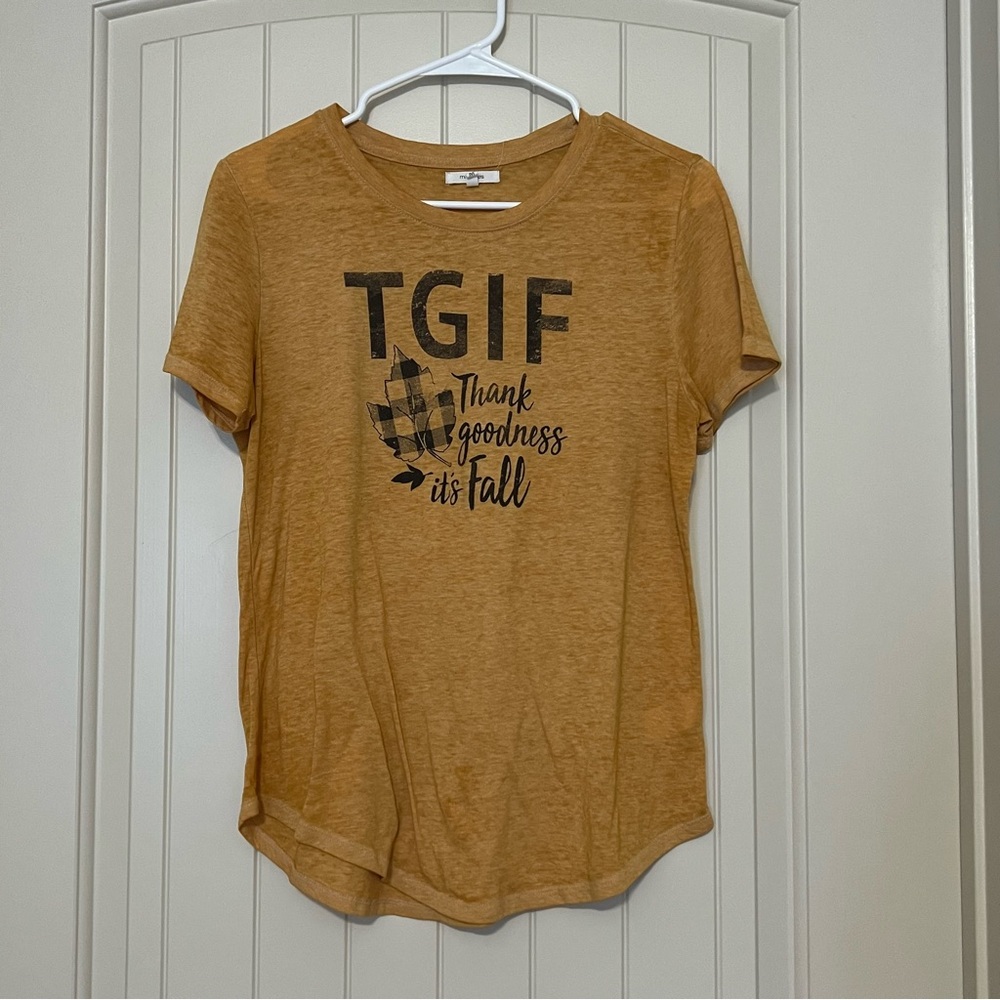 Burnt Yellow Graphic T-Shirt